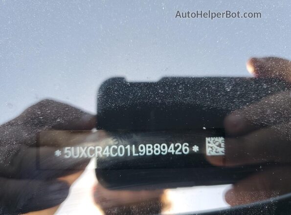 5UXCR4C01L9B89426 2020 BMW X5 White Widok naklejki z numerem VIN