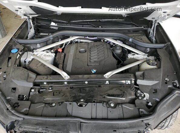 5UXCR4C02P9R40049 2023 BMW X5 White Engine compartment view