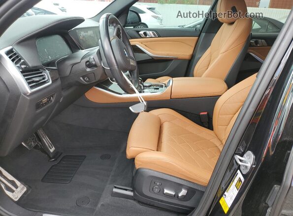 5UXCR4C07P9R89473 2023 BMW X5 Black Widok wnętrza z przodu
