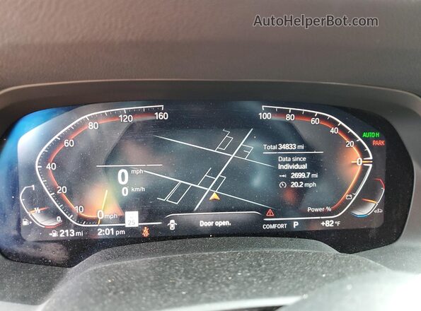 5UXCR4C07P9R89473 2023 BMW X5 Black Widok zestawu wskaźników