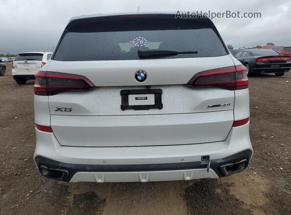 5UXCR6C01P9R78965 2023 BMW X5 White Հետևի տեսք