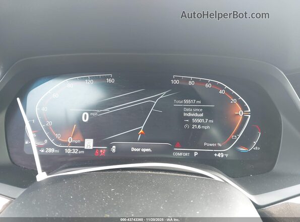 5UXCR6C03N9J16005 2022 BMW X5 Black Vista de los asientos traseros