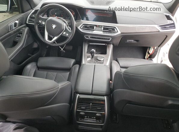 5UXCR6C03P9N53876 2023 BMW X5 White Вид панелі приладів