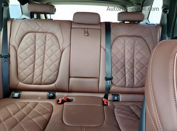 5UXCR6C06P9R68464 2023 BMW X5 Blue Rear seats view