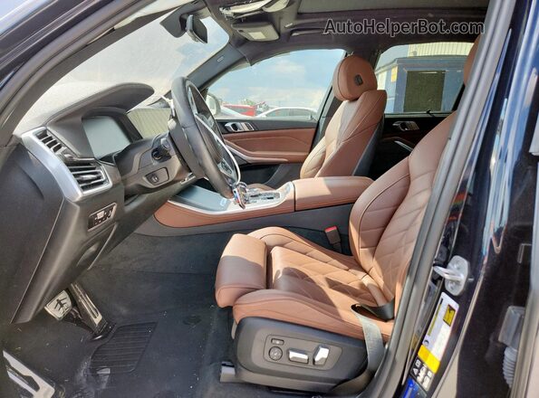 5UXCR6C06P9R68464 2023 BMW X5 Blue Front interior view