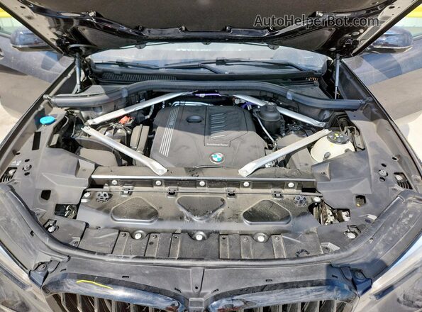 5UXCR6C06P9R68464 2023 BMW X5 Blue Engine compartment view