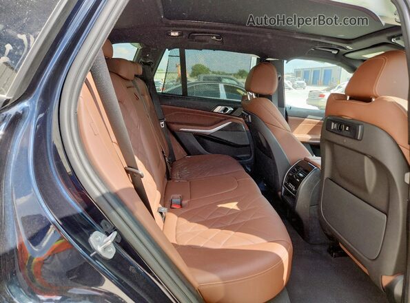 5UXCR6C06P9R68464 2023 BMW X5 Blue Rear interior view