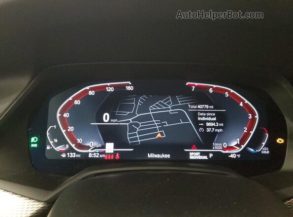 5UXCR6C06P9R96829 2023 BMW X5 Black Instrument cluster view