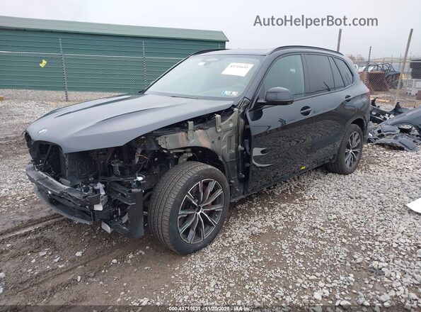 5UXCR6C07M9H41380 2021 BMW X5 Black წინა მარცხენა ხედი სამი მეოთხედიდან