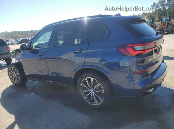5UXCR6C08P9P10382 2023 BMW X5 Blue Trasero izquierdo