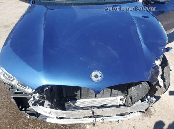 5UXCR6C08P9P10382 2023 BMW X5 Blue Vista del compartimento del motor