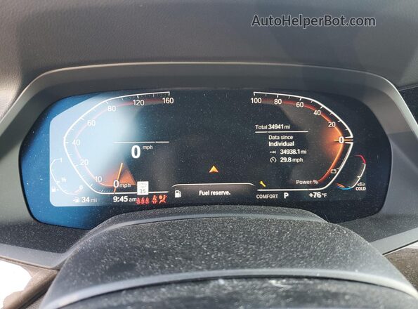 5UXCR6C08P9P77466 2023 BMW X5 Black Vista del cuadro de instrumentos