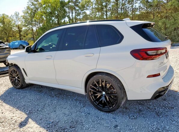 5UXCR6C09M9F11825 2021 BMW X5 White Հետևի ձախ