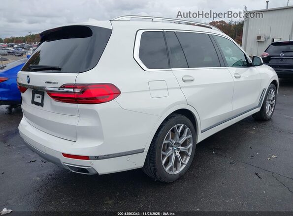 5UXCW2C00L9A00133 2020 BMW X7 White უკანა მარჯვენა