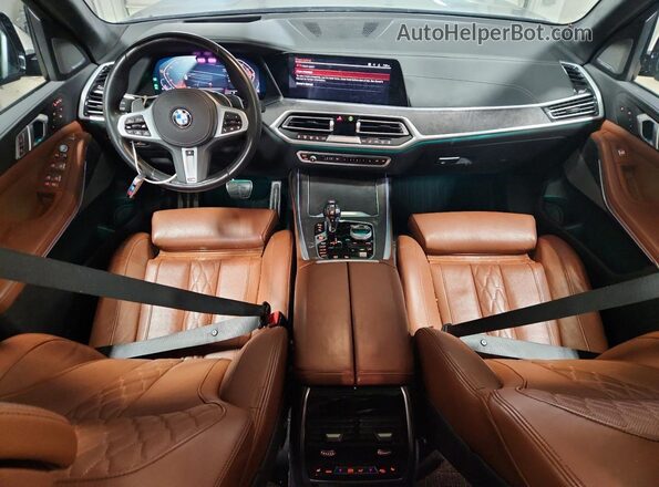 5UXCW2C00M9F02965 2021 BMW X7 Gray წინა პანელის ხედი