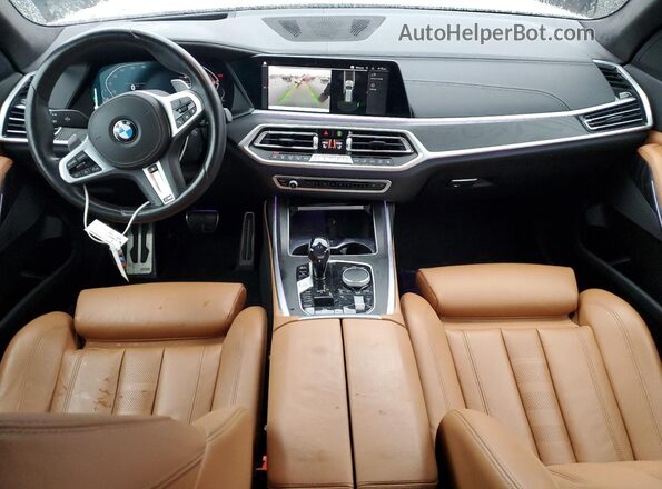 5UXCW2C04N9J14393 2022 BMW X7 White Вид панелі приладів