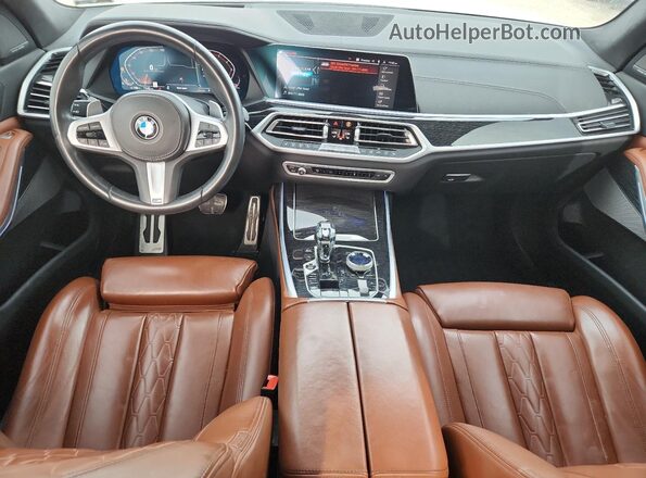 5UXCW2C05L9D64113 2020 BMW X7 White Առջևի վահանակի տեսք