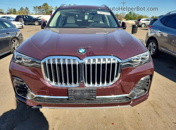 5UXCW2C06L9A03313 2020 BMW X7 Red Widok z przodu