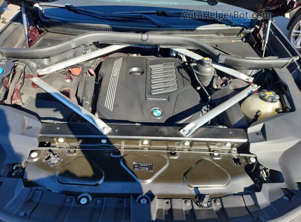 5UXCW2C06L9A03313 2020 BMW X7 Red Widok komory silnika