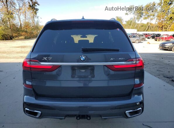 5UXCW2C07N9L92687 2022 BMW X7 Gray Вид ззаду
