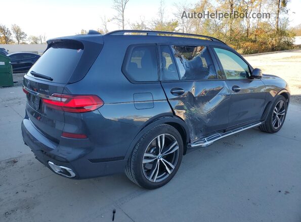 5UXCW2C07N9L92687 2022 BMW X7 Gray Задня права чверть