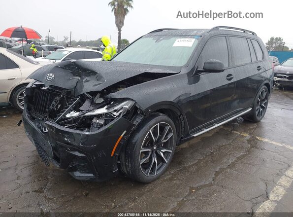 5UXCW2C08N9J22397 2022 BMW X7 Black წინა მარცხენა ხედი სამი მეოთხედიდან