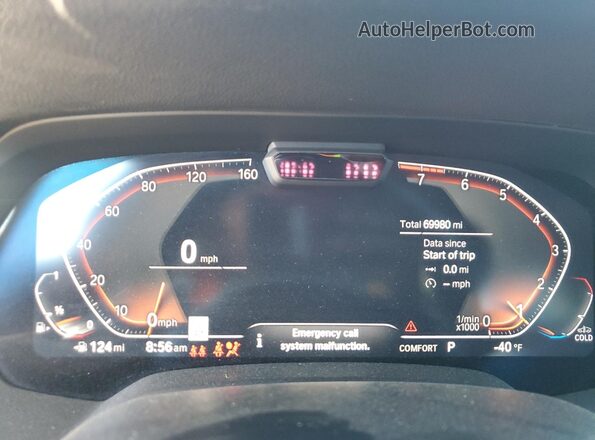 5UXCW2C09N9K03117 2022 BMW X7 Черный Вид щитка приборов