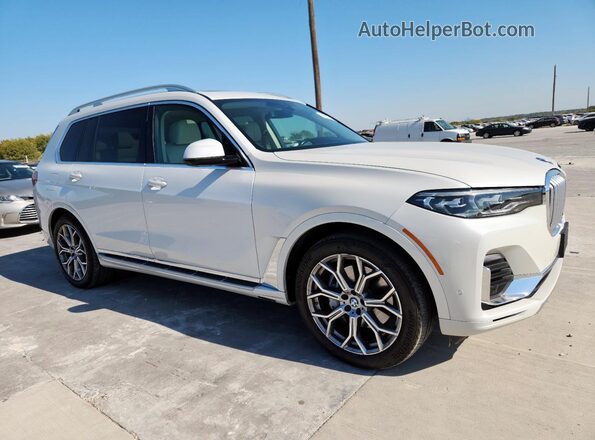 5UXCW2C0XL9B86053 2020 BMW X7 Белый Передняя правая четверть