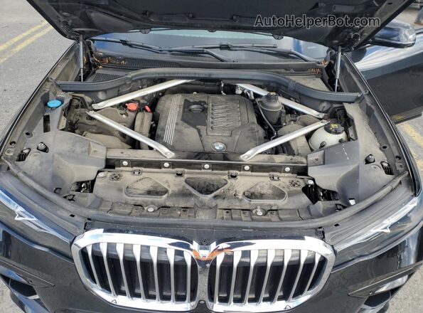 5UXCW2C50KL087882 2019 BMW X7 Black Vista del compartimento del motor