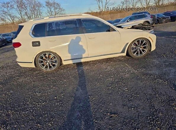 5UXCW2C57KL086101 2019 BMW X7 White Vista de la etiqueta del VIN