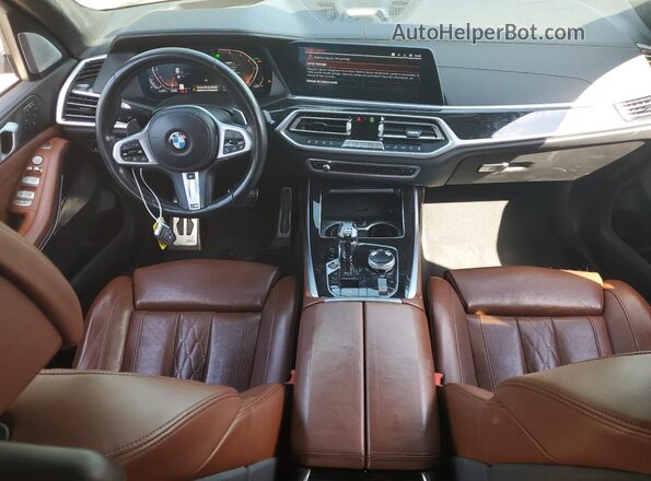 5UXCX4C52KLS36737 2019 BMW X7 White Widok deski rozdzielczej
