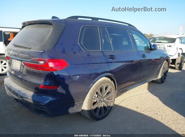 5UXCX6C08N9L67804 2022 BMW X7 Blue Trasero derecho