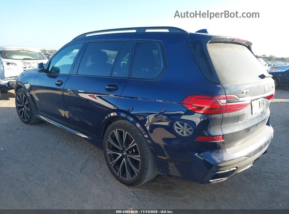 5UXCX6C08N9L67804 2022 BMW X7 Blue Trasero izquierdo