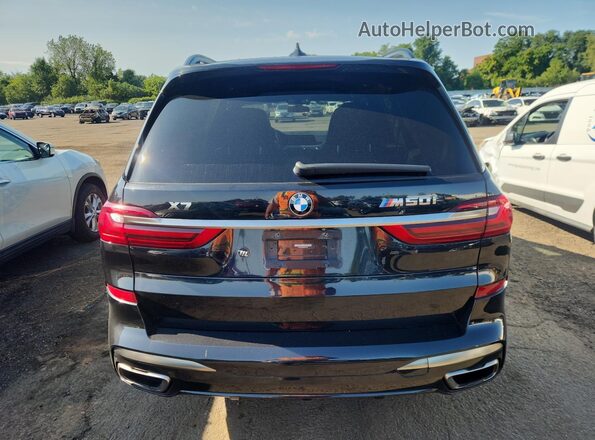 5UXCX6C09L9B14040 2020 BMW X7 Black Вид ззаду