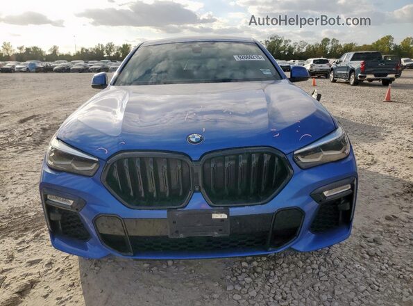 5UXCY4C04L9C25726 2020 BMW X6 Синий Вид спереди