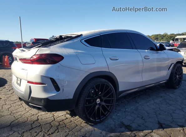 5UXCY4C07L9B92589 2020 BMW X6 White Հետևի աջ