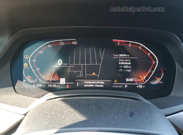 5UXCY6C00L9D11899 2020 BMW X6 Black Widok zestawu wskaźników