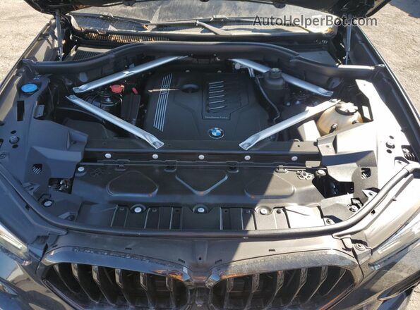 5UXCY6C00L9D11899 2020 BMW X6 Black Widok komory silnika