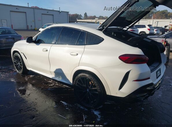5UXCY6C01M9F95433 2021 BMW X6 White Հետևի ձախ