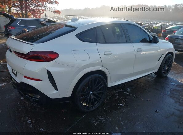 5UXCY6C01M9F95433 2021 BMW X6 White Հետևի աջ