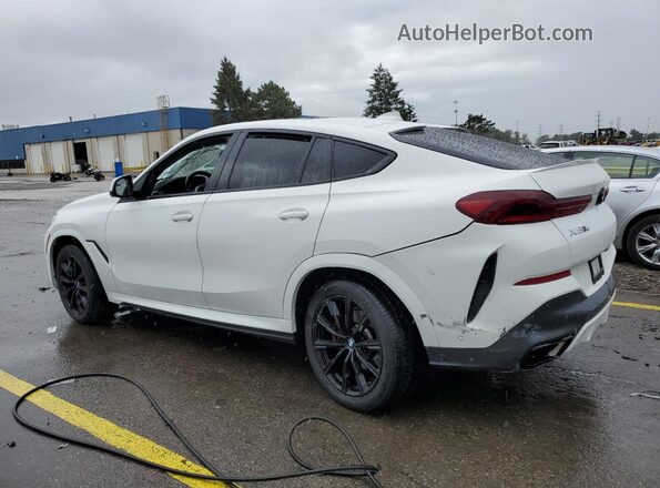 5UXCY6C01N9L24774 2022 BMW X6 White Задня ліва чверть