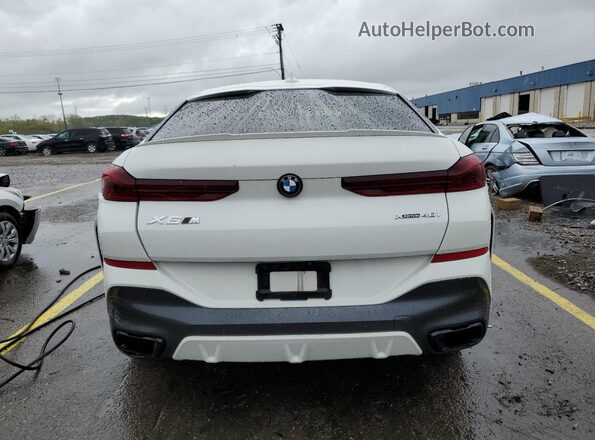 5UXCY6C01N9L24774 2022 BMW X6 White Вид ззаду