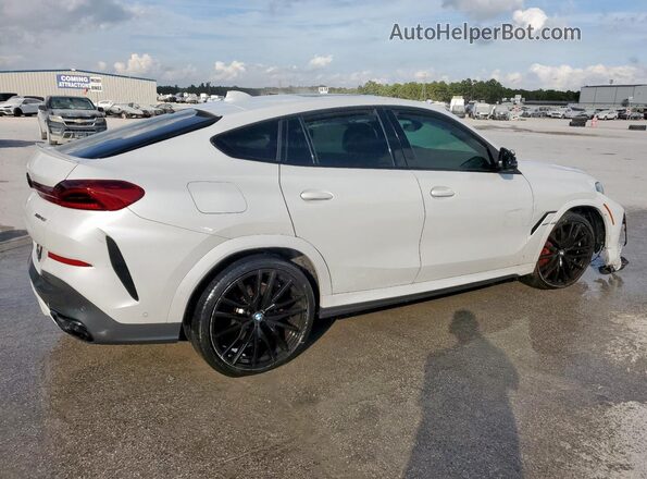 5UXCY6C02N9N29570 2022 BMW X6 White Задня права чверть