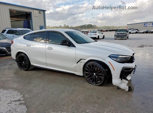 5UXCY6C02N9N29570 2022 BMW X6 White Передня права чверть