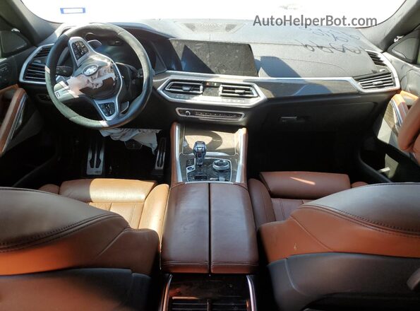 5UXCY6C02N9N29570 2022 BMW X6 White Вид панелі приладів