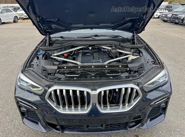 5UXCY6C03M9F62420 2021 BMW X6 Blue Вид панелі приладів