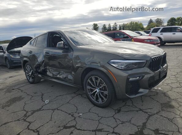 5UXCY6C05M9F89067 2021 BMW X6 Green Przód prawy
