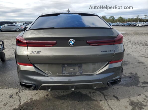 5UXCY6C05M9F89067 2021 BMW X6 Green Widok z tyłu