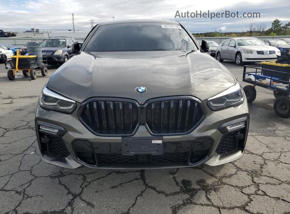 5UXCY6C05M9F89067 2021 BMW X6 Green Widok z przodu