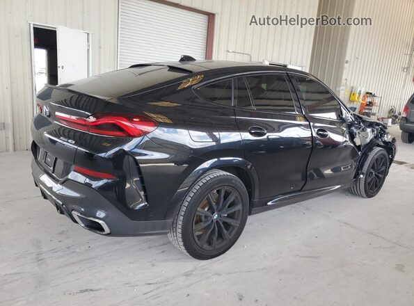 5UXCY6C07L9B96489 2020 BMW X6 Black Задня права чверть
